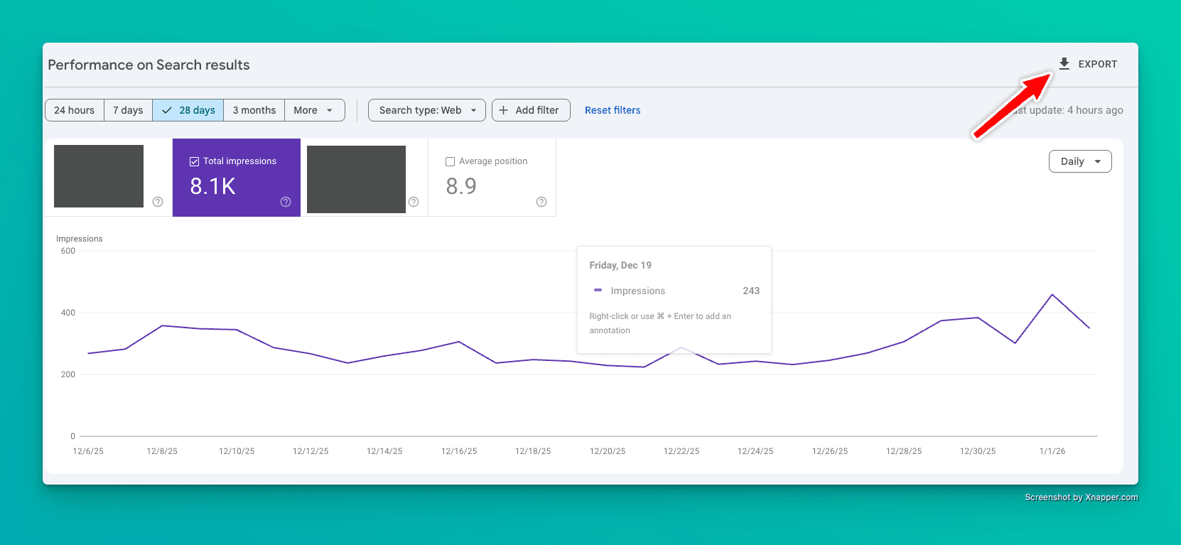 Google Search Console Report